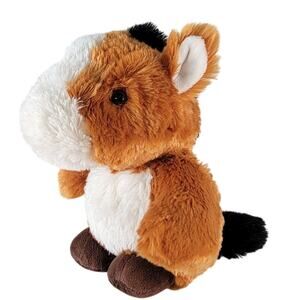 Horse Plush 9" Brown White 2018 Stuffed Animal Toy Wishpets Chubby Comanche